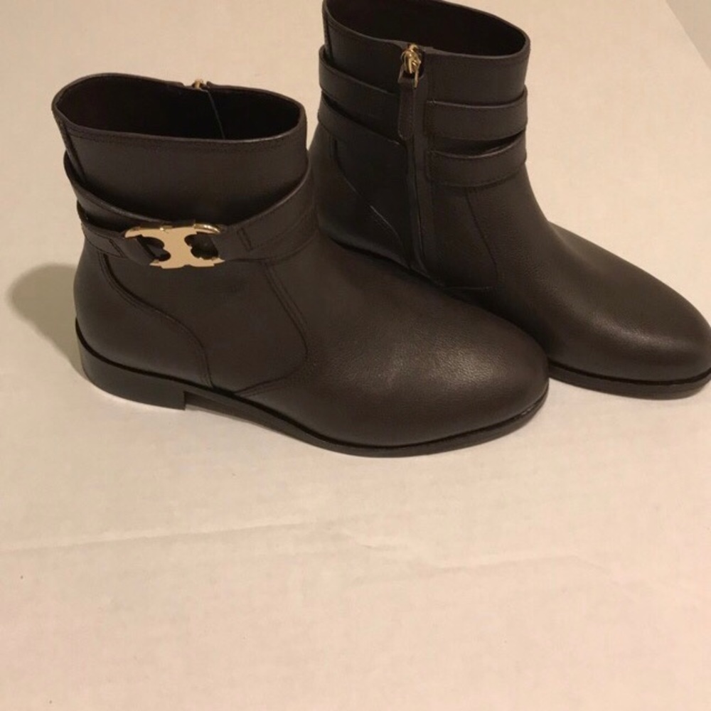Tory Burch Gemini Link Leather Boots - Picture 2 of 8